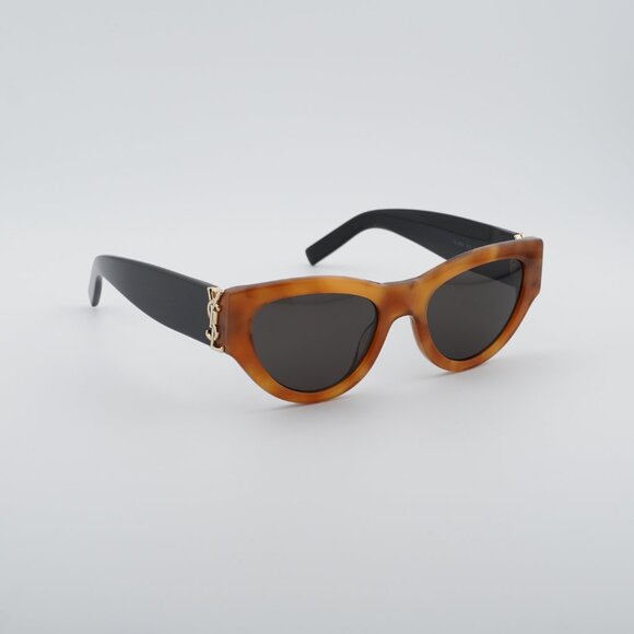 Saint Laurent Accessories - Saint Laurent SL M94 007 Sunglasses Havana Cat Eye Frame, Black Lenses